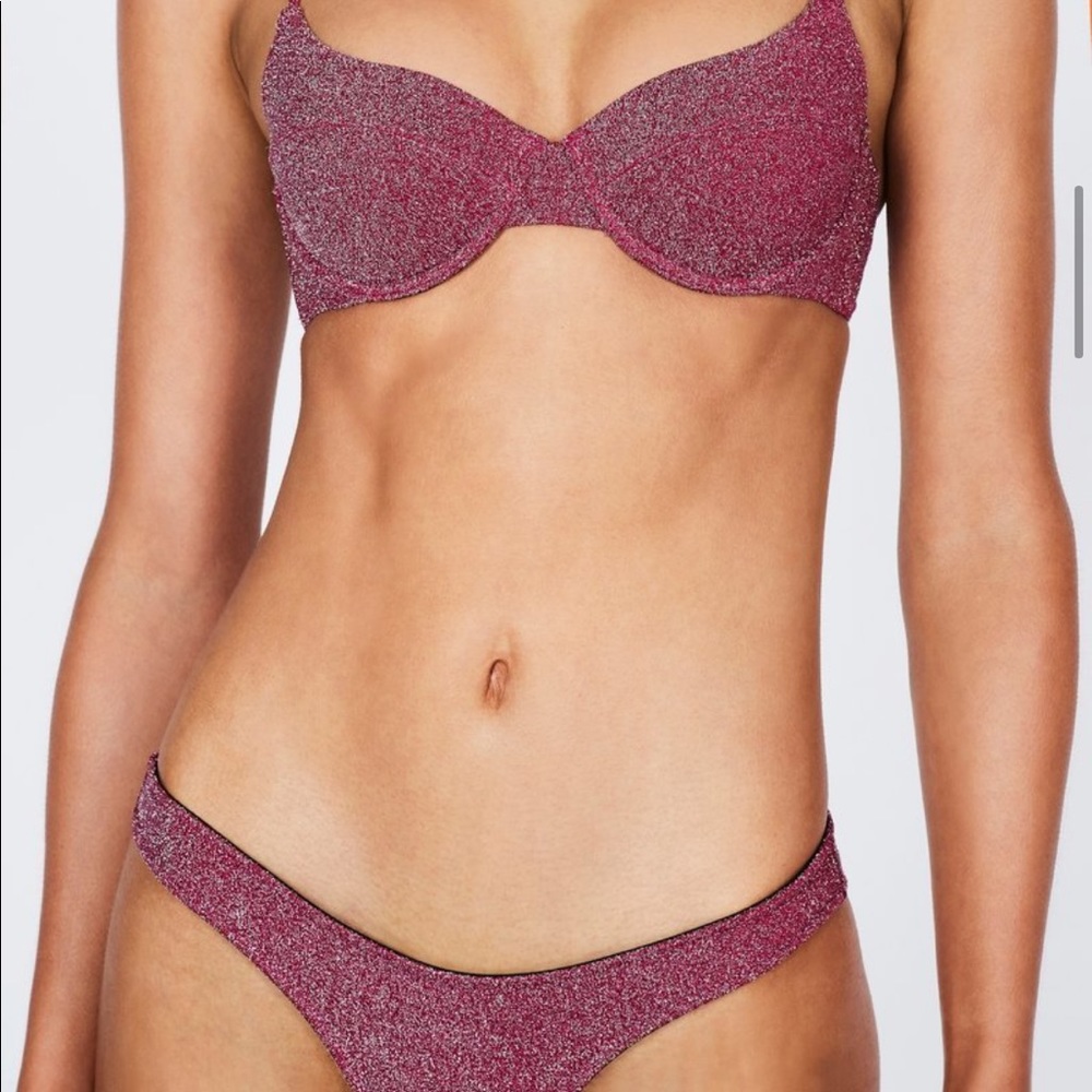 NWT Triangl Macia - Grape Sparkle M Top/S Bottom